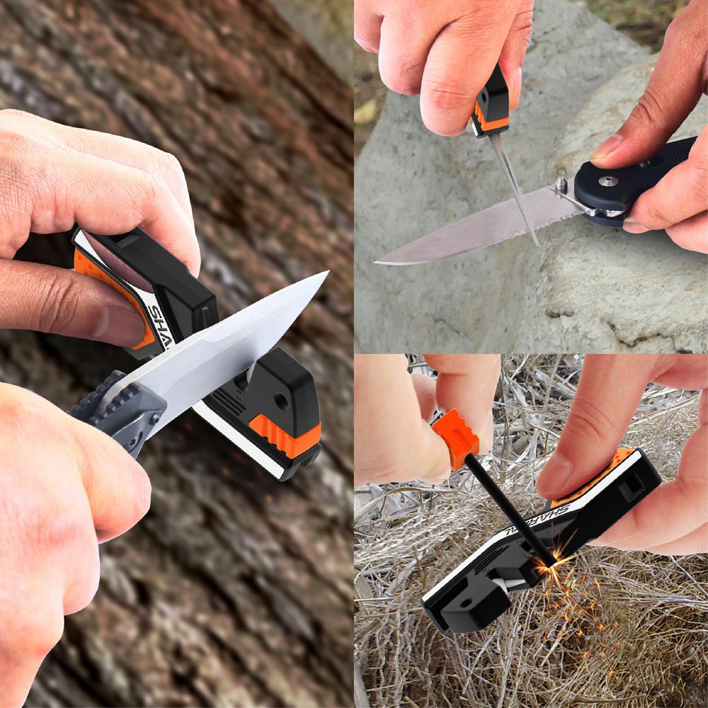 Sharpal 6-In-1 Knife Sharpener & Survival Tool