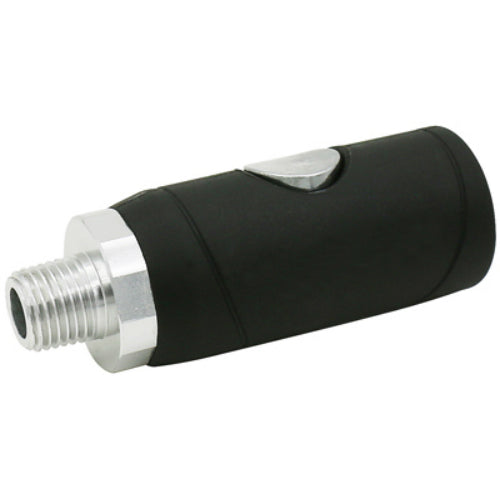 Master Mechanic 1204S358 Male Safety Coupler, 1/4"