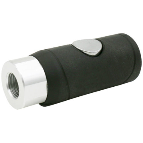 Master Mechanic 1204S357 Female Safety Coupler, 1/4"