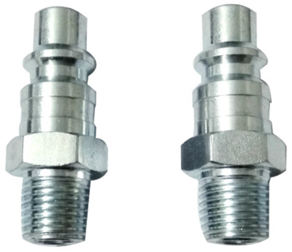 Master Mechanic 1204S257 Industrial Plug, 3/8" I/M x 1/4" NPT Male, 2-Pack