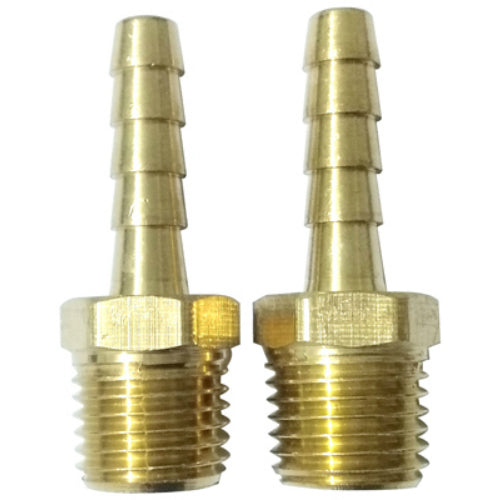 Master Mechanic 1204S295 Male Hose End, 1/4" Barbed x 1/4" NPT, 2-Pack