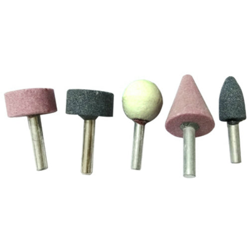 Master Mechanic 1204S329 Grinding Stone Set with 1/4" Diameter Shaft, 5-Piece