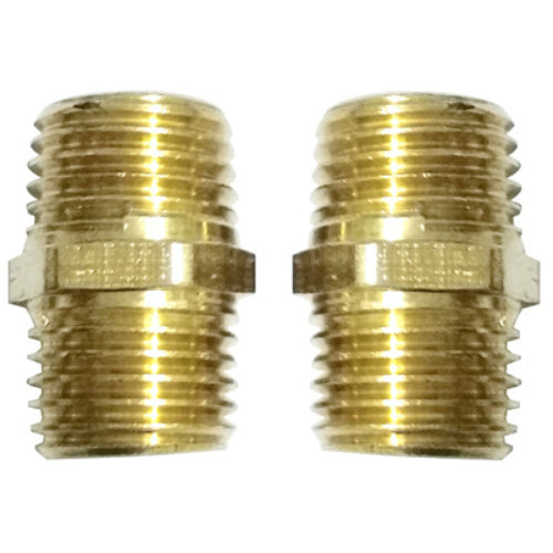 Master Mechanic 1204S297 Hex Coupling, 1/4" NPT Male, 2-Pack