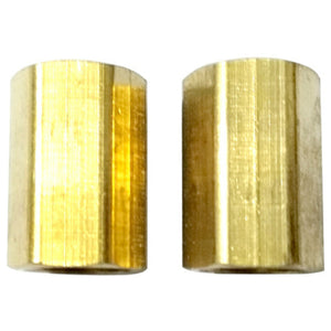 Master Mechanic 1204S300 Copper Hex Coupling, 1/4" NPTF Female, 2-Pack