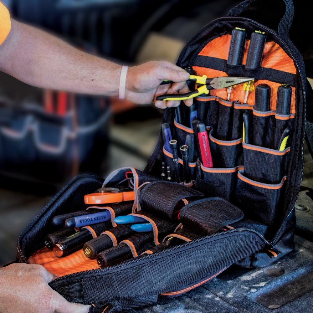 Klein Tools 55475 Tradesman Pro Tool Gear Backpack with 35 Pockets