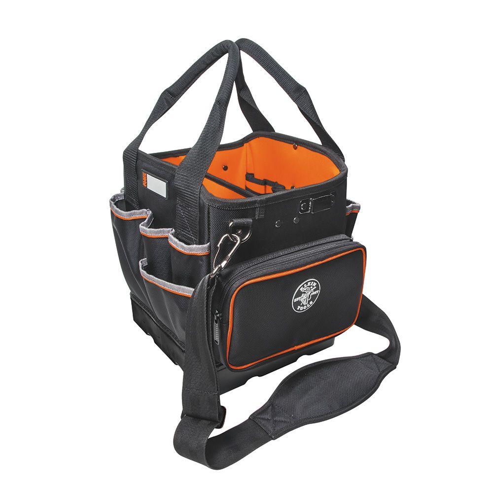 Klein Tools 5541610-14 Tradesman Pro Large Zipper Tool Tote w/ 40-Pockets, 10"