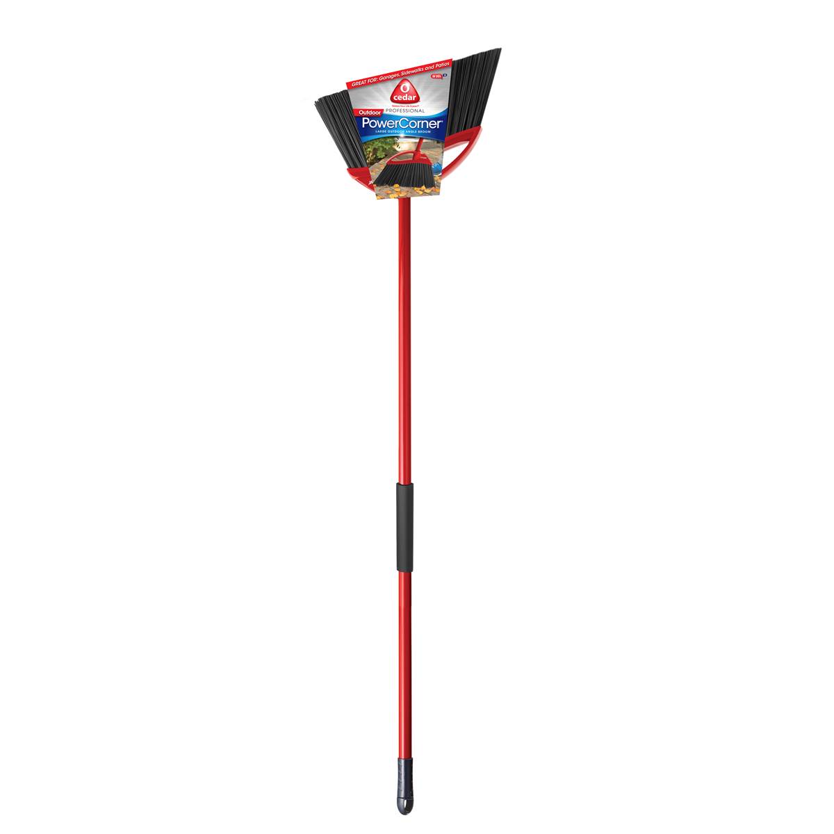 O' Cedar 159833 PowerCorner Large Outdoor Angle Broom, 14" x 55.5"