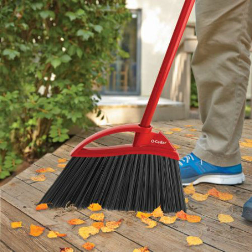 O' Cedar 159833 PowerCorner Large Outdoor Angle Broom, 14" x 55.5"