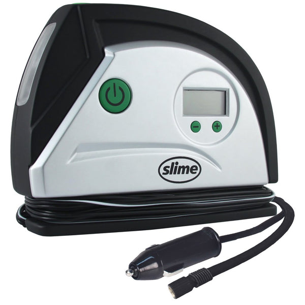 Slime 40051 Gen2 Digital Tire Inflator with LED Light, 12V, 6-Minutes