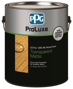PPG SIK250-009/01 ProLuxe Cetol SRD RE Transparent Matte Wood Finish, Dark Oak, Gal