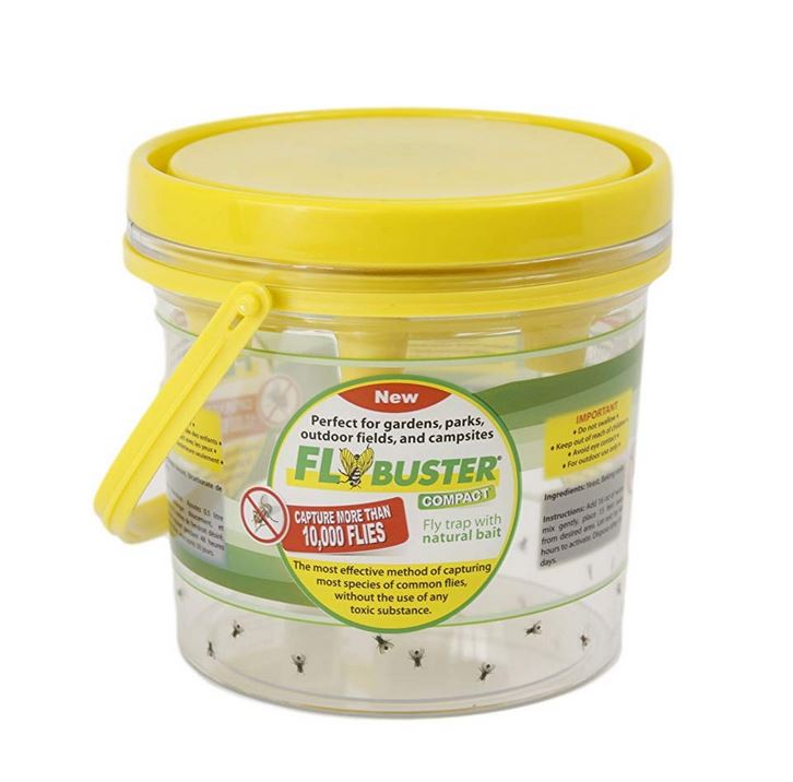 FlyBuster 23526 Compact Fly Trap with Natural Non-Toxic Bait