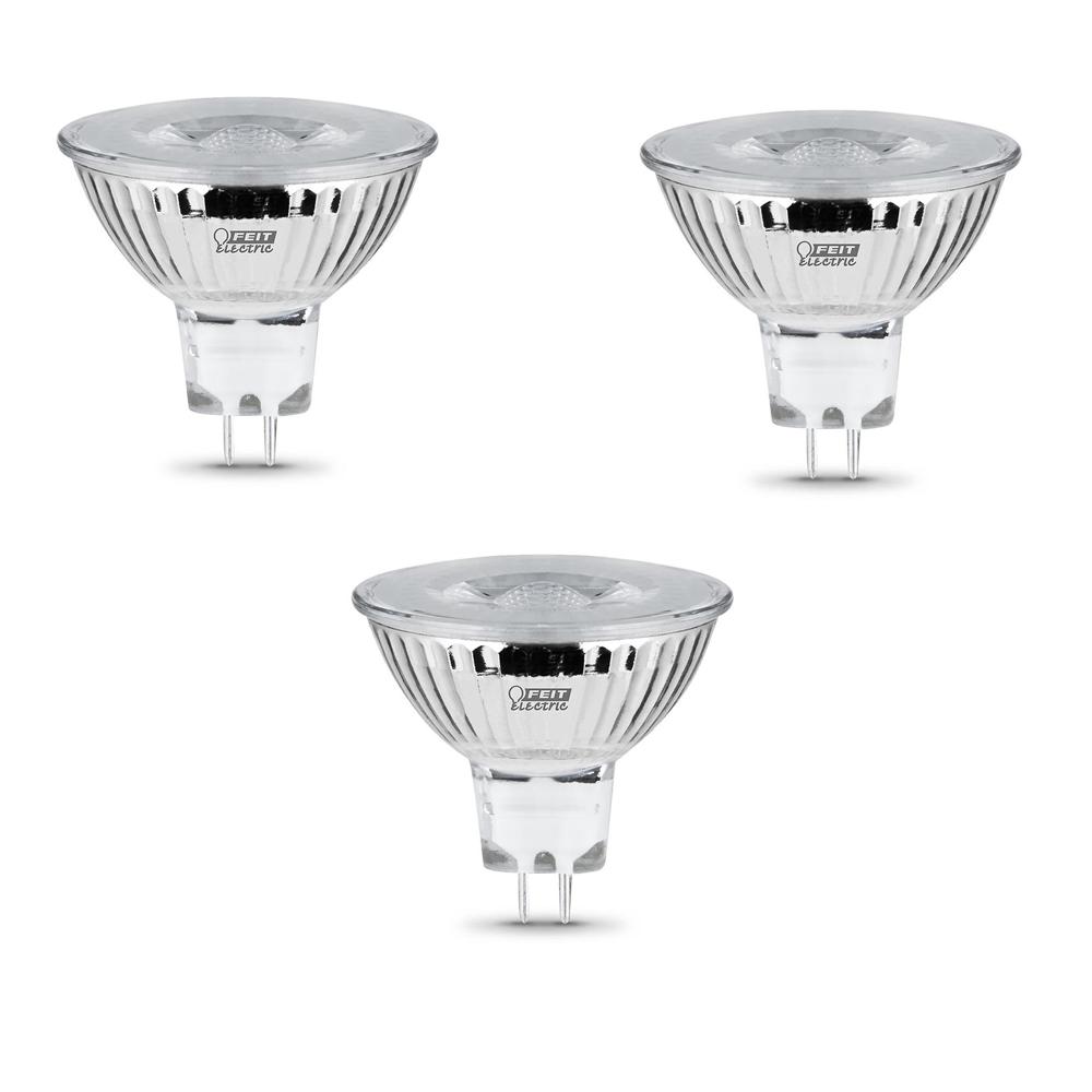 Feit BPBAB/930CA/3 Dimmable MR16 LED Bulb, 2.6W, 12V, Bright White, 3-Pack