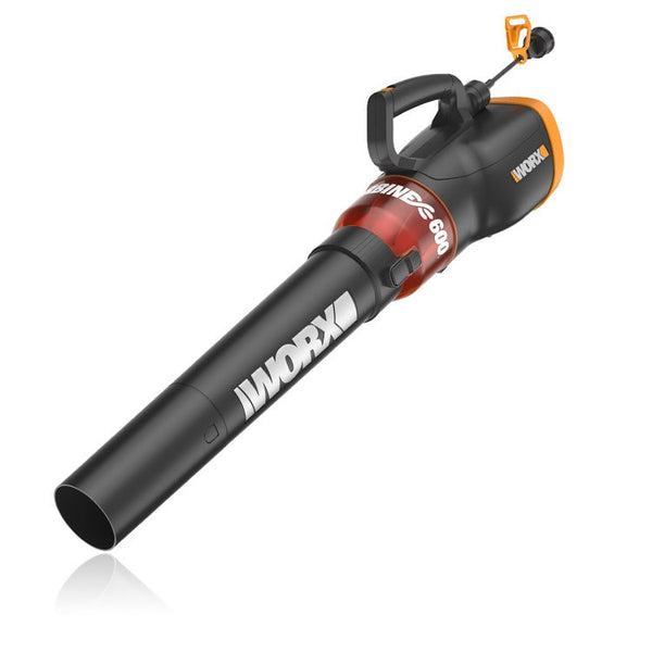 Worx WG520 Turbine Electric Leaf Blower, 12 Amps, 2 Speed