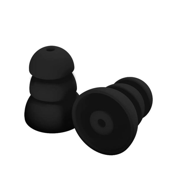 Plugfones PRP-SB10 ComforTiered Replacement Silicone Plug 26 dB, Black, 5-Pair