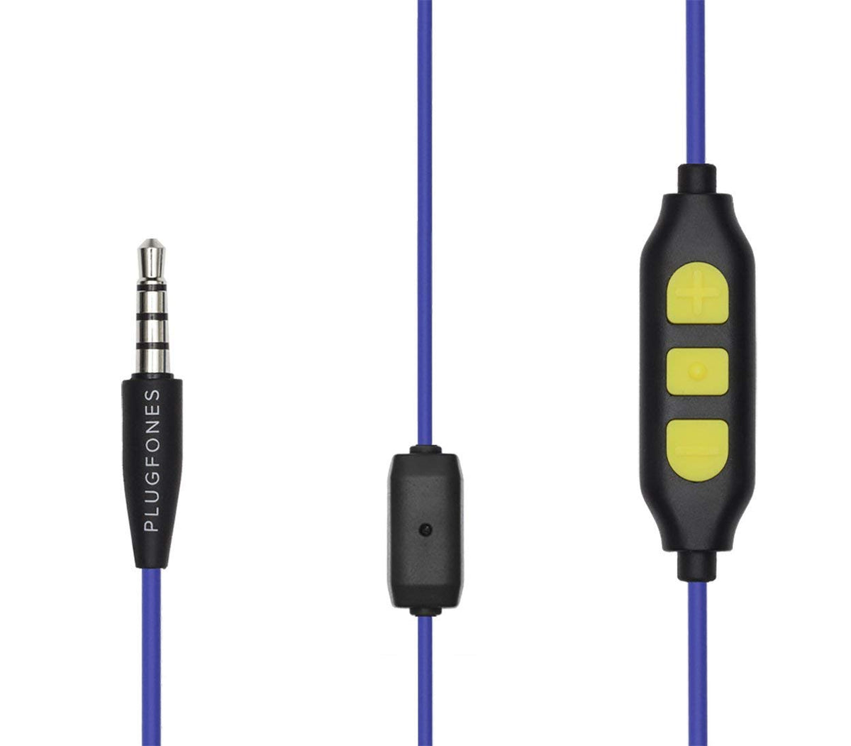 Plugfones PGP-UY Guardian Plus Wired Earphone, Blue/Yellow