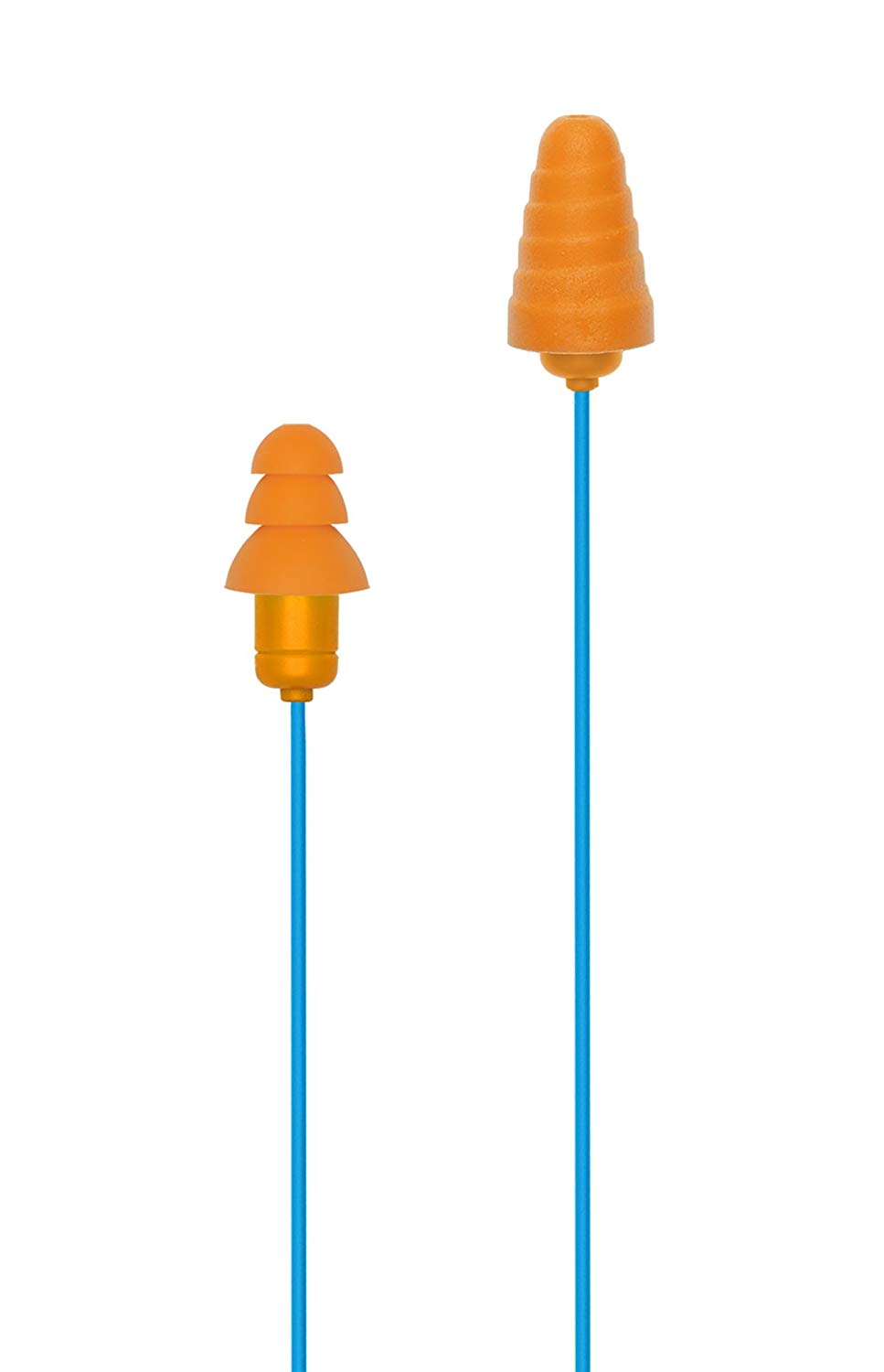 Plugfones PG-UO Guardian Wired Earphone, Light Blue/Orange