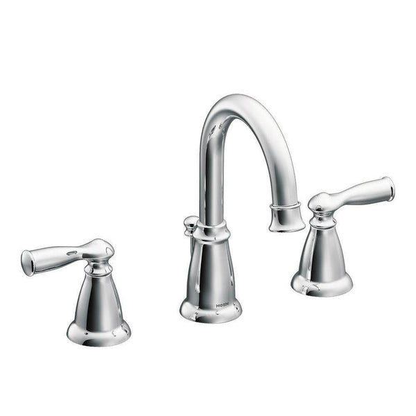 Moen WS84924 Banbury Two-Handle High Arc Bathroom Faucet, Chrome