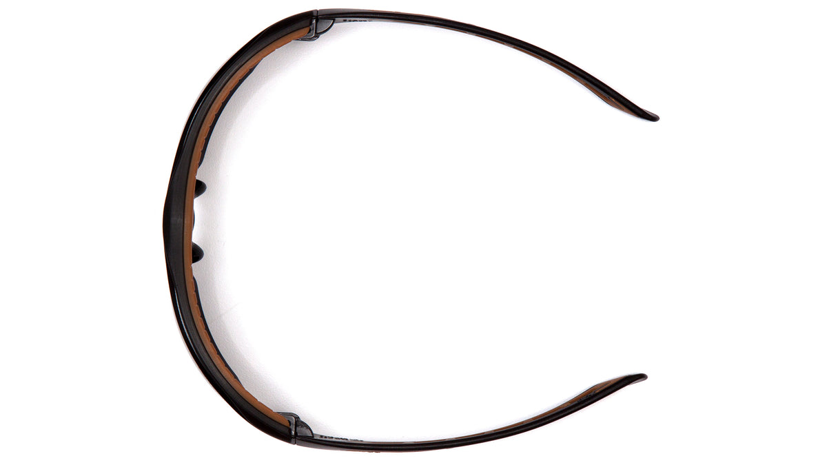 Carhartt CHB818ST Easley Sandstone Bronze Anti-Fog Lens Glasses, Black/Tan Frame