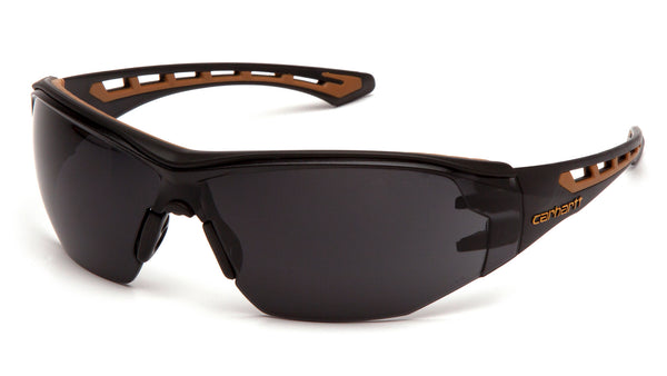 Carhartt CHB820ST Easley Gray Anti-Fog Lens Safety Glasses with Black/Tan Frame