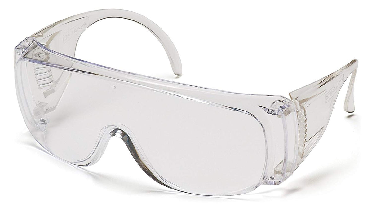 Pyramex S510S-TV Economical Safety Glasses, Clear Lens/Frame Combination