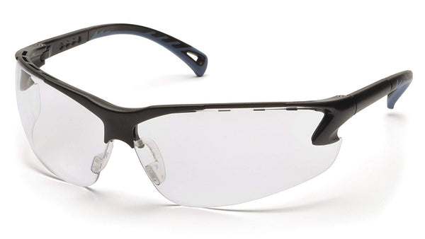 Pyramex SB5710D-TV Adjustable Safety Glasses, Clear Lens with Black Frame