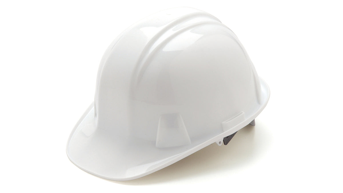 Pyramex HP14110-TV Cap Style 4-Point Ratchet Suspension Hard Hat, White