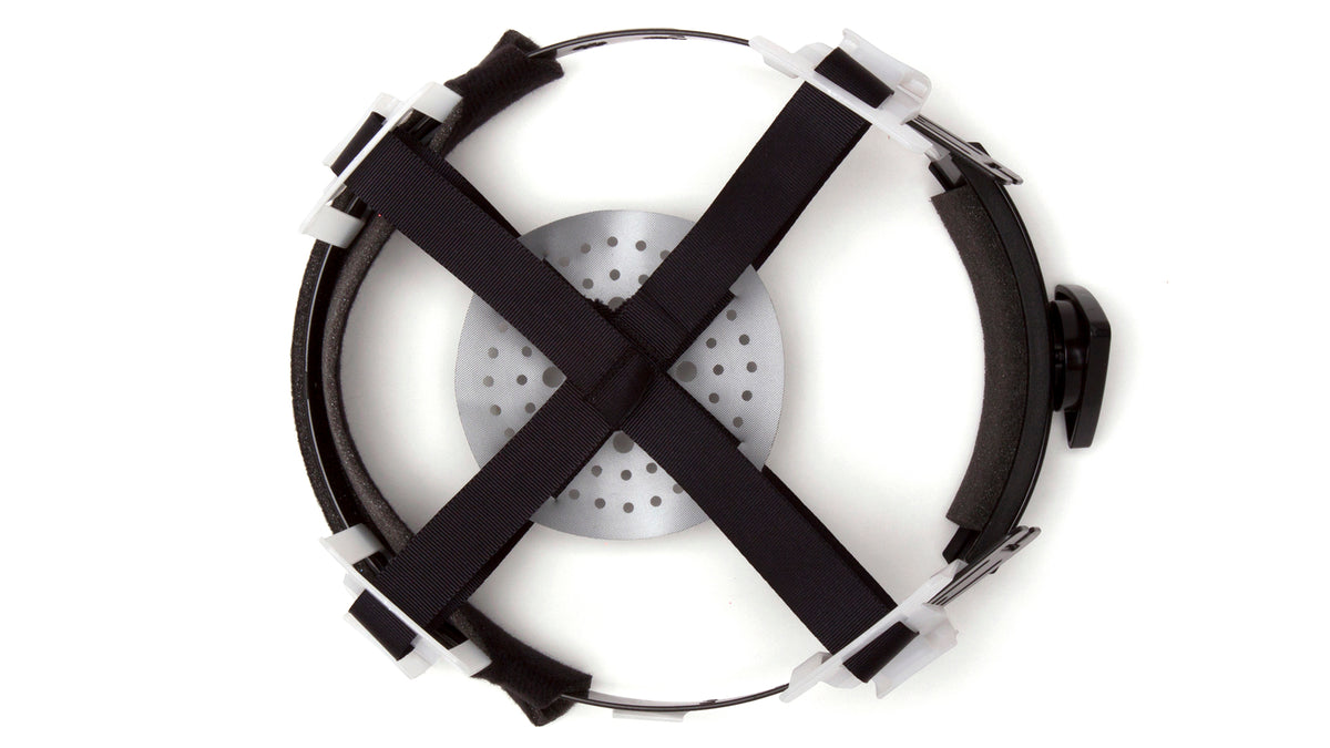 Pyramex HP14130-TV Cap Style 4-Point Ratchet Suspension Hard Hat, Yellow