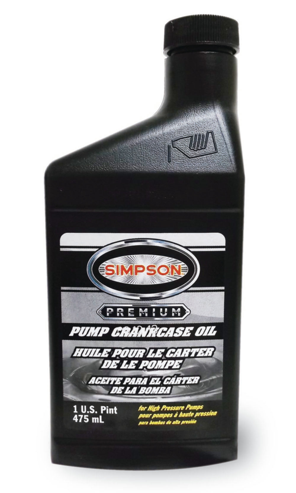 Simpson 80138 Premium Pump Crankcase Oil, 16 Oz