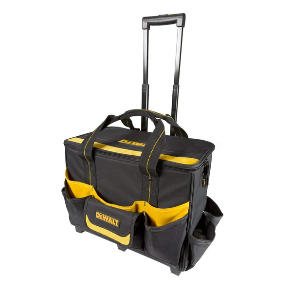 DeWalt DG5570 Soft Sided Roller Tool Bag with Telescoping Handle, 17 Pocket, 17"
