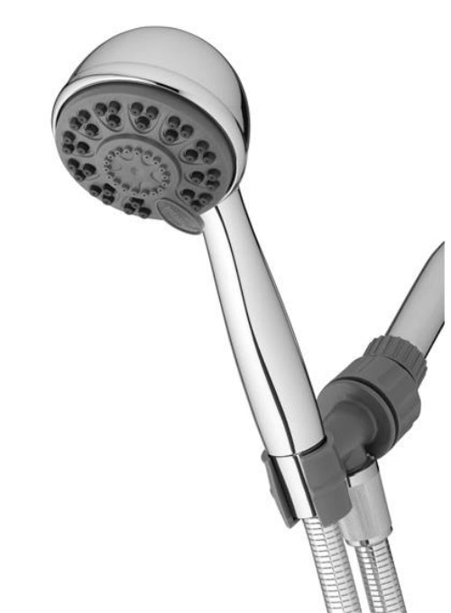 Waterpik ETC-443E EcoFlow Hand-Held Shower Head, 4 Settings, 2 GPM, Chrome