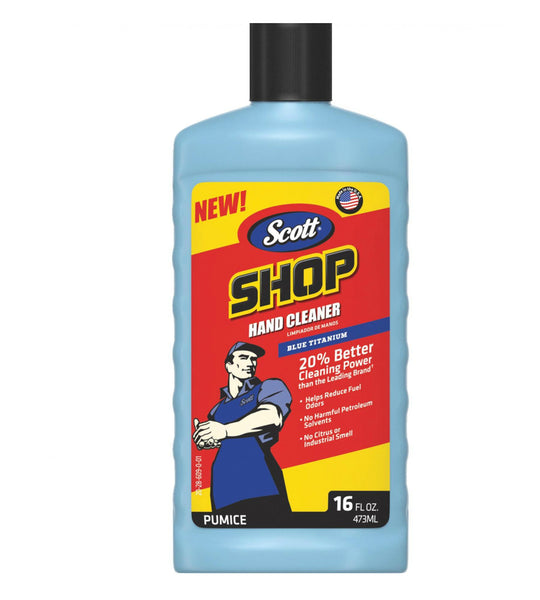 Scott 48641 Shop Pumice Hand Cleaner, Blue Titanium Scent, 16 Oz