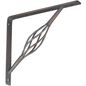 National Hardware N236-216 Ornamental Shelf Bracket, Antique Bronze