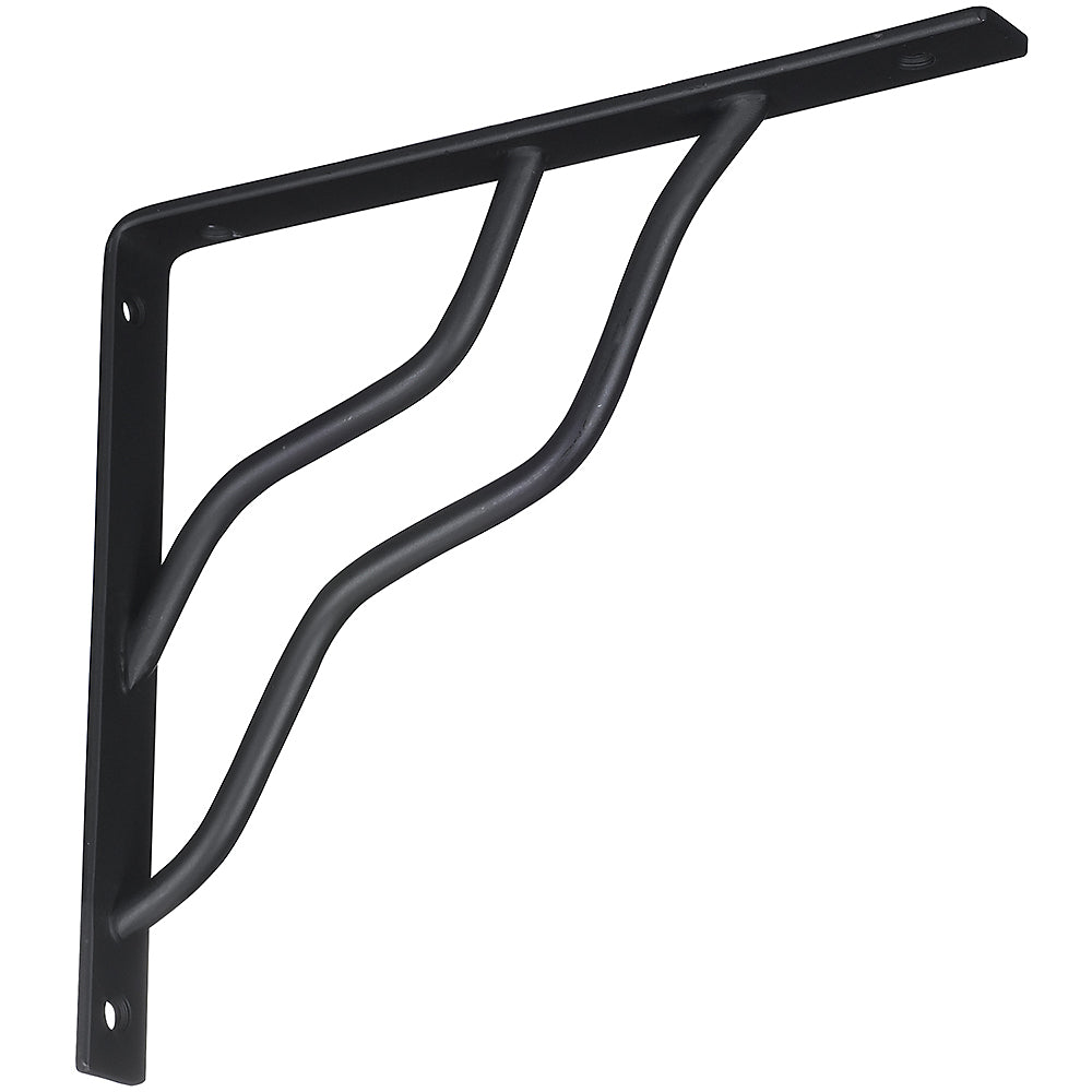 National Hardware N236-224 Ornamental Shelf Bracket, Black