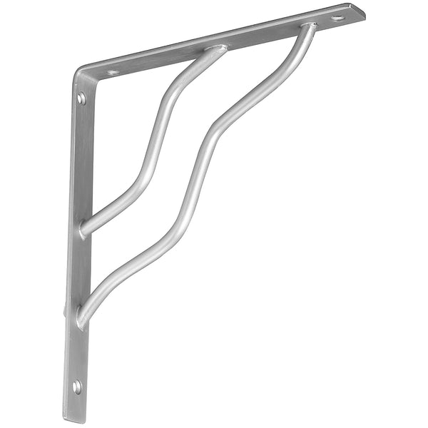 National Hardware N236-228 Ornamental Shelf Bracket, Satin Nickel