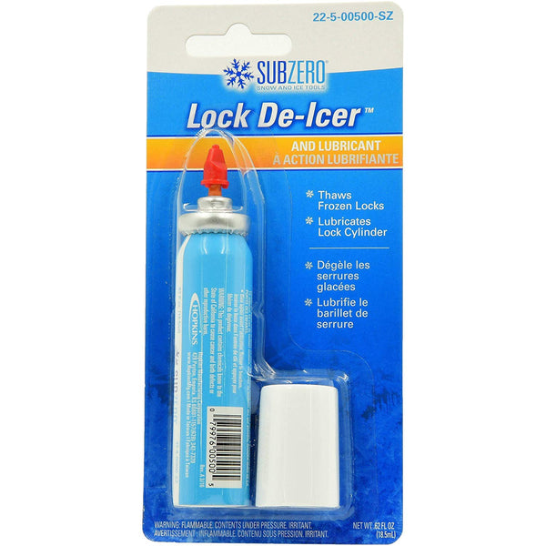 SubZero 22-5-00500-SZ Lock De-Icer & Lubricant, 18.5 ml