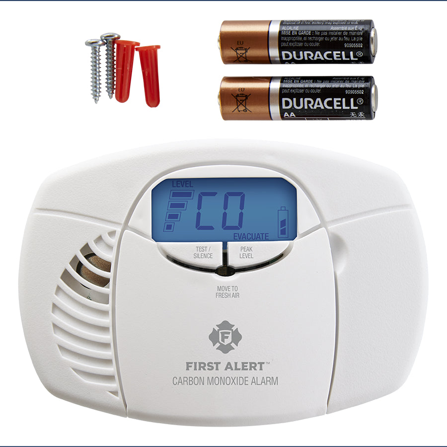 First Alert 1039727/CO410 Electrochemical Carbon Monoxide Detector, 9 Volts, White