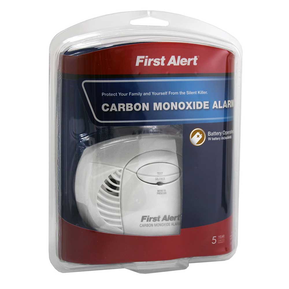 First Alert 1039718/CO400 Basic Battery-Operated Carbon Monoxide Alarm, 9V