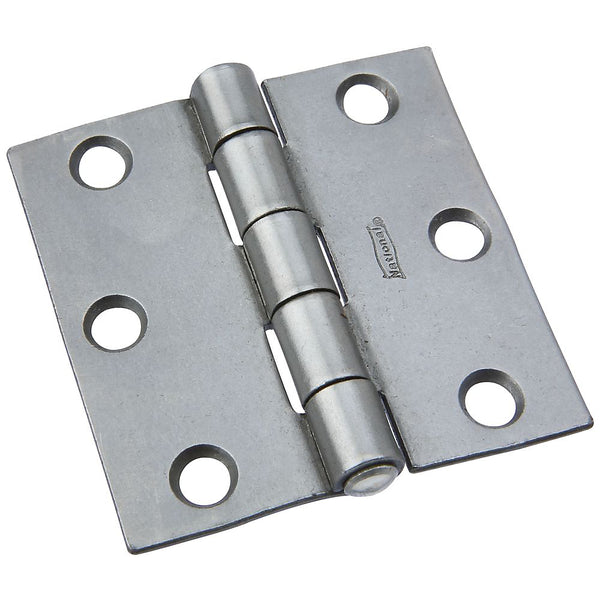National Hardware N140-418 Non-Removable Pin Hinge, Plain Steel, 2-1/2"