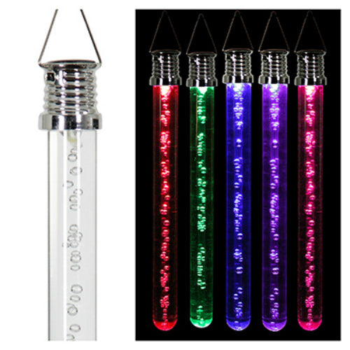 Four Seasons 05706 Solar Color-Changing LED Hanging Bubble Sticks, 10"