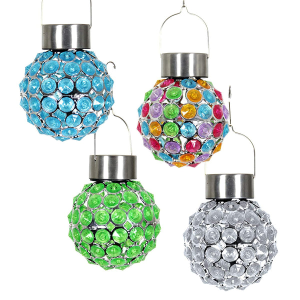 Four Seasons Courtyard 05705 Solar Hanging Acrylic Ball, Assorted Colors