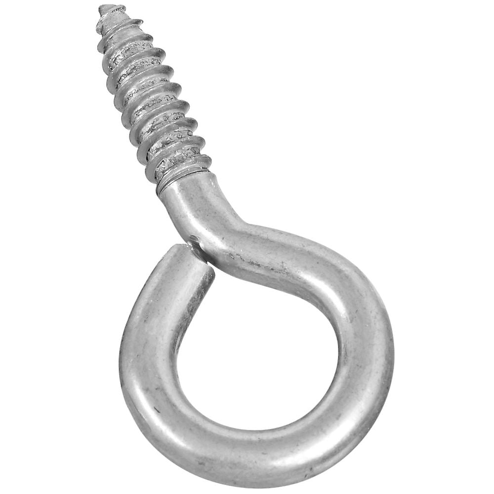 National N185-983 Steel Large Screw Eyes, Zinc Plated,  #0, 2-7/8", 2-Pack