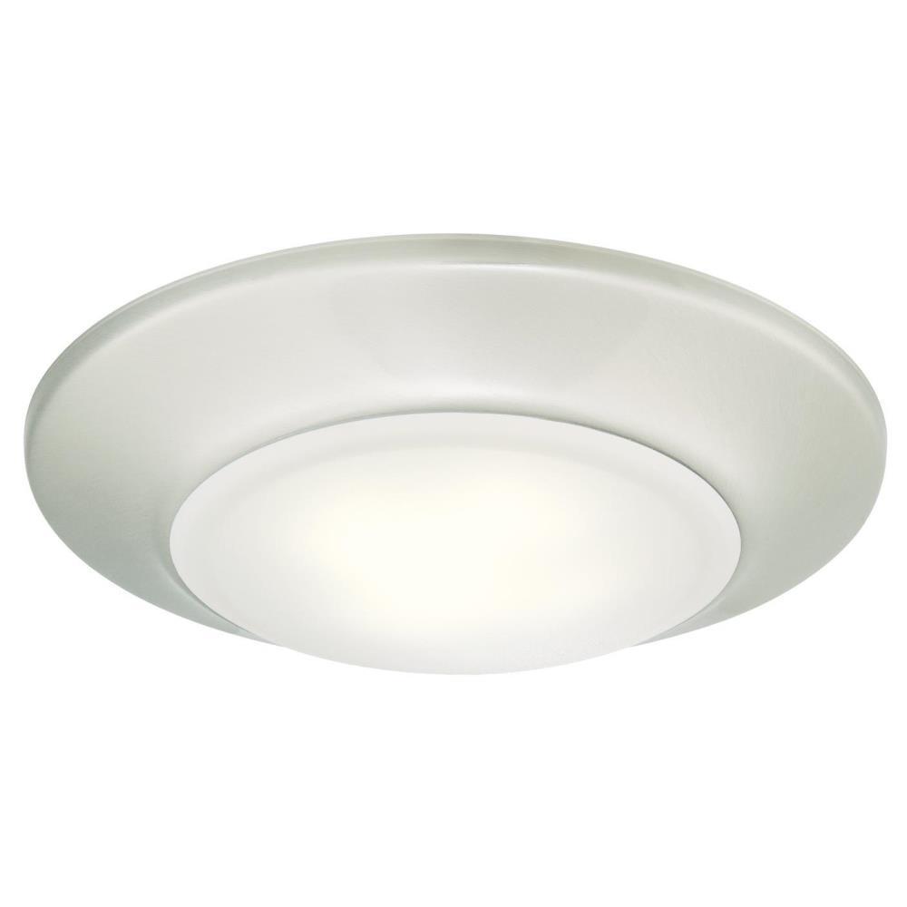 Westinghouse 63219 LED Round Dimmable Surface Mount Light, Brushed Nickel, 6"