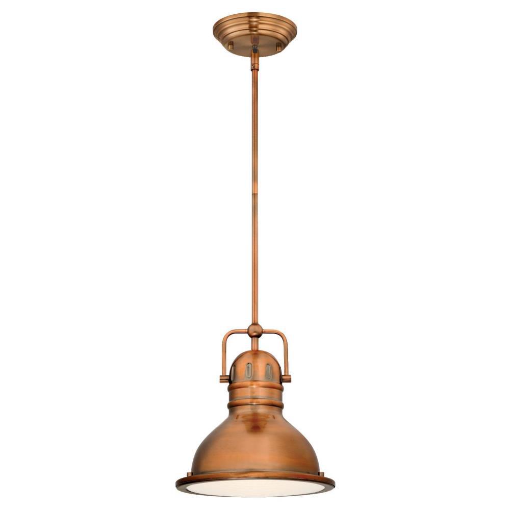 Westinghouse 63084A Boswell One-Light LED Mini Pendant, Washed Copper