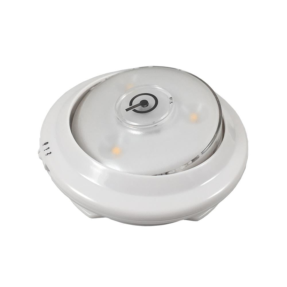 Westek LPL620WXLL LED Swivel Accent Puck Lights with Light Sensor, White