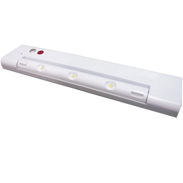 Westek LPL641MW Motion-Activated Wireless Rotating LED Light Bar, White, 150 Lum