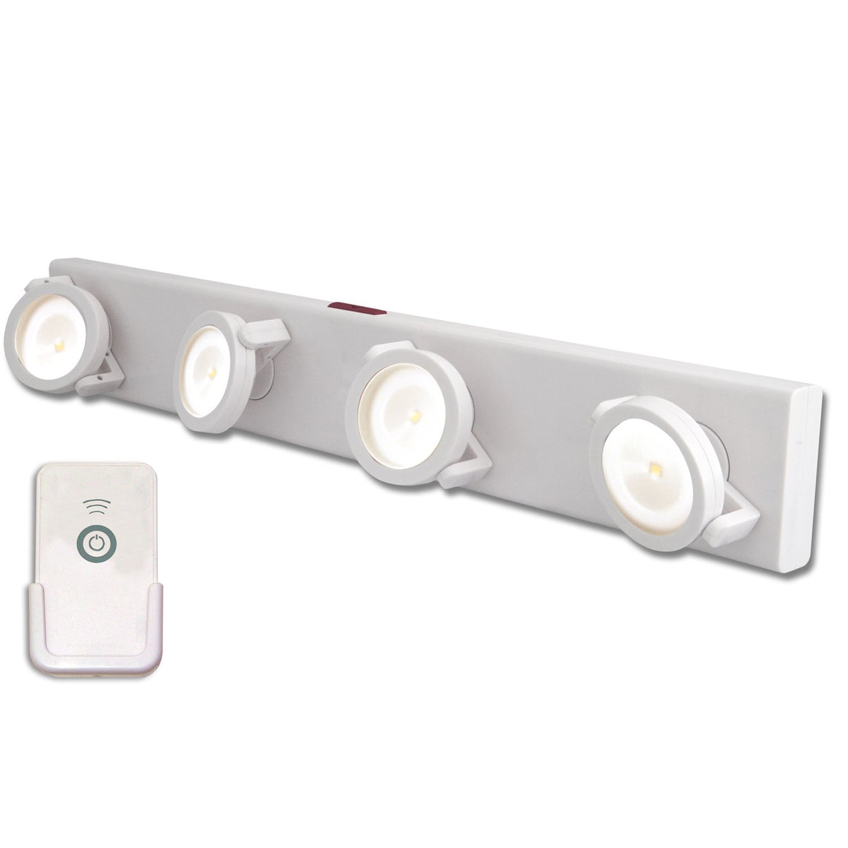 Westek LPL704WRC Under Cabinet LED Track Light with IR Remote, White