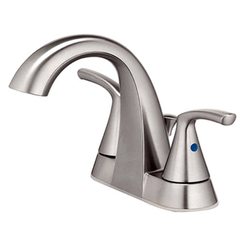 HomePointe 67603W-6204 2-Lever Handle Lavatory Faucet w/Pop-Up, Brushed Nickel