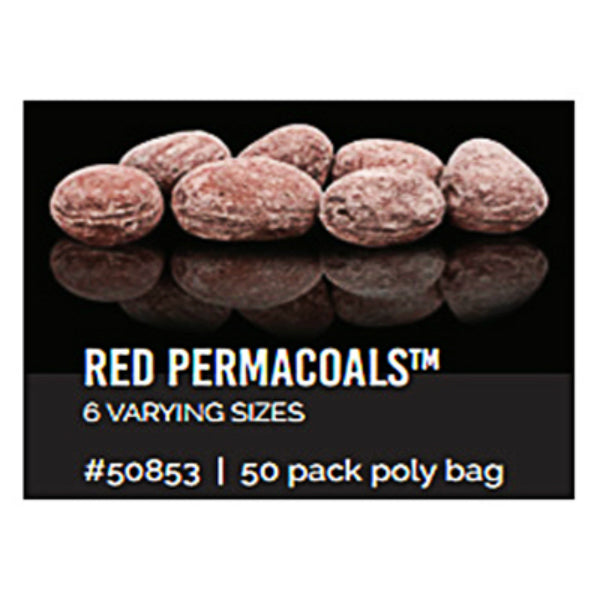 Bond 50853 Varying Sizes Permacoals, Red, 50-Piece