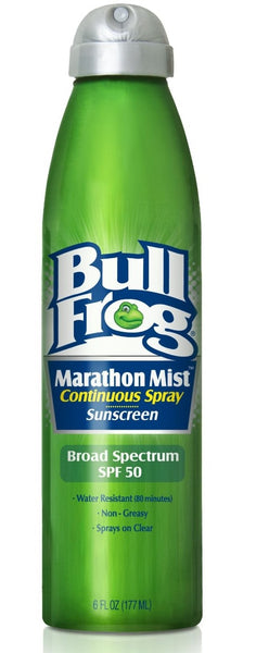 BullFrog 31495-400-DM06 Marathon Mist Continuous Spray, SPF 50, 6 Oz