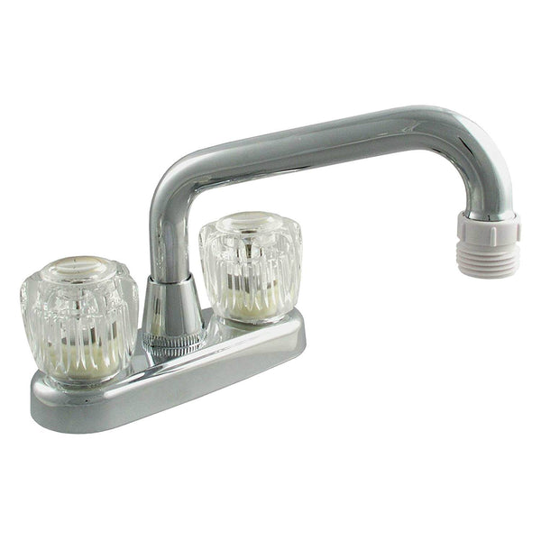 LDR 012-5205 Laundry Faucet with 2-Acrylic Handle, Chrome